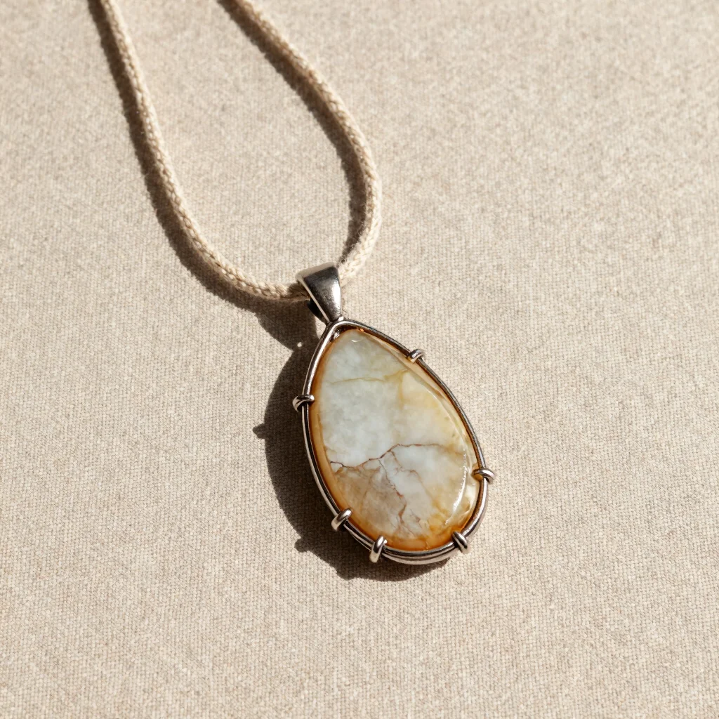 Sunstone Thread Necklace